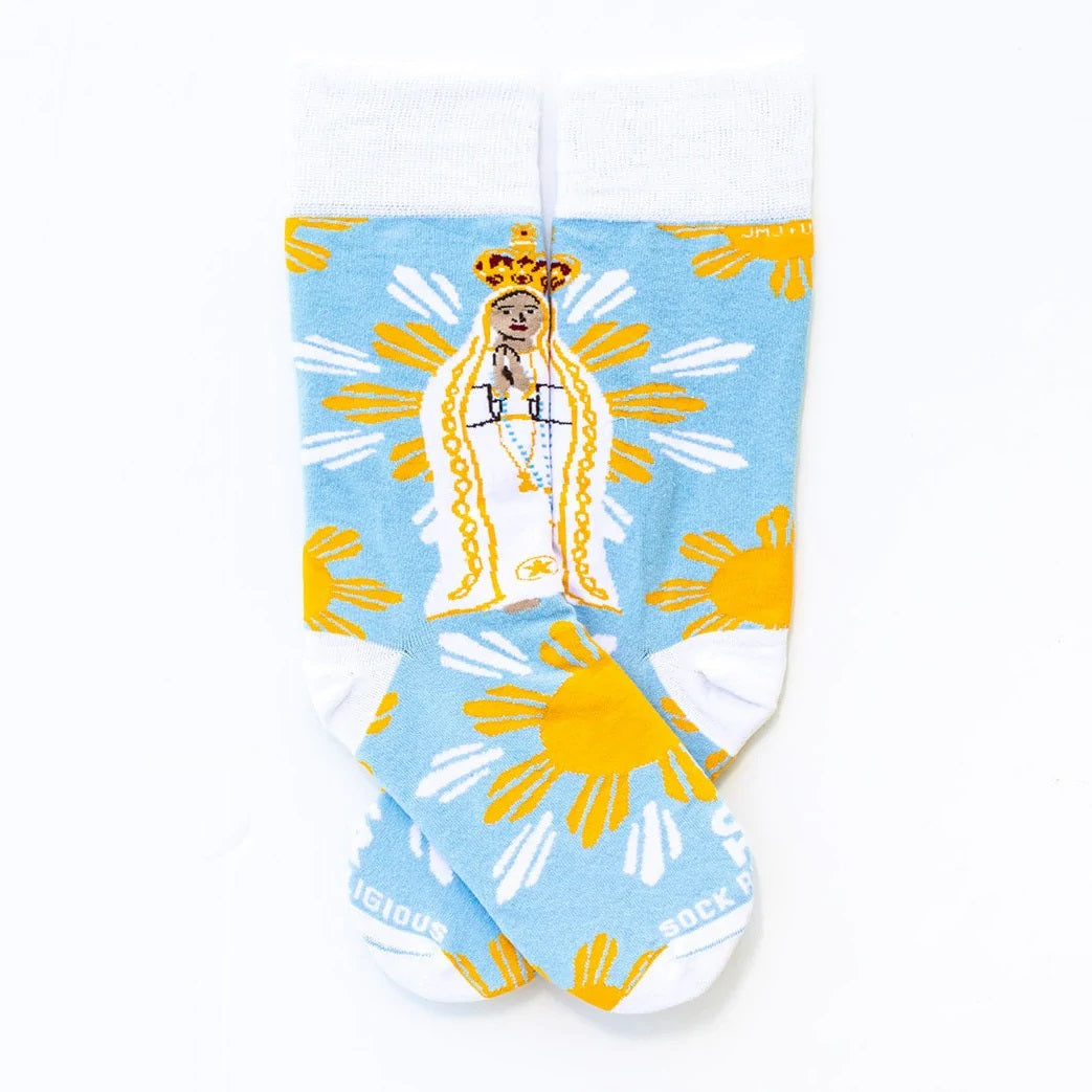 Our Lady Of Fatima Adult Socks
