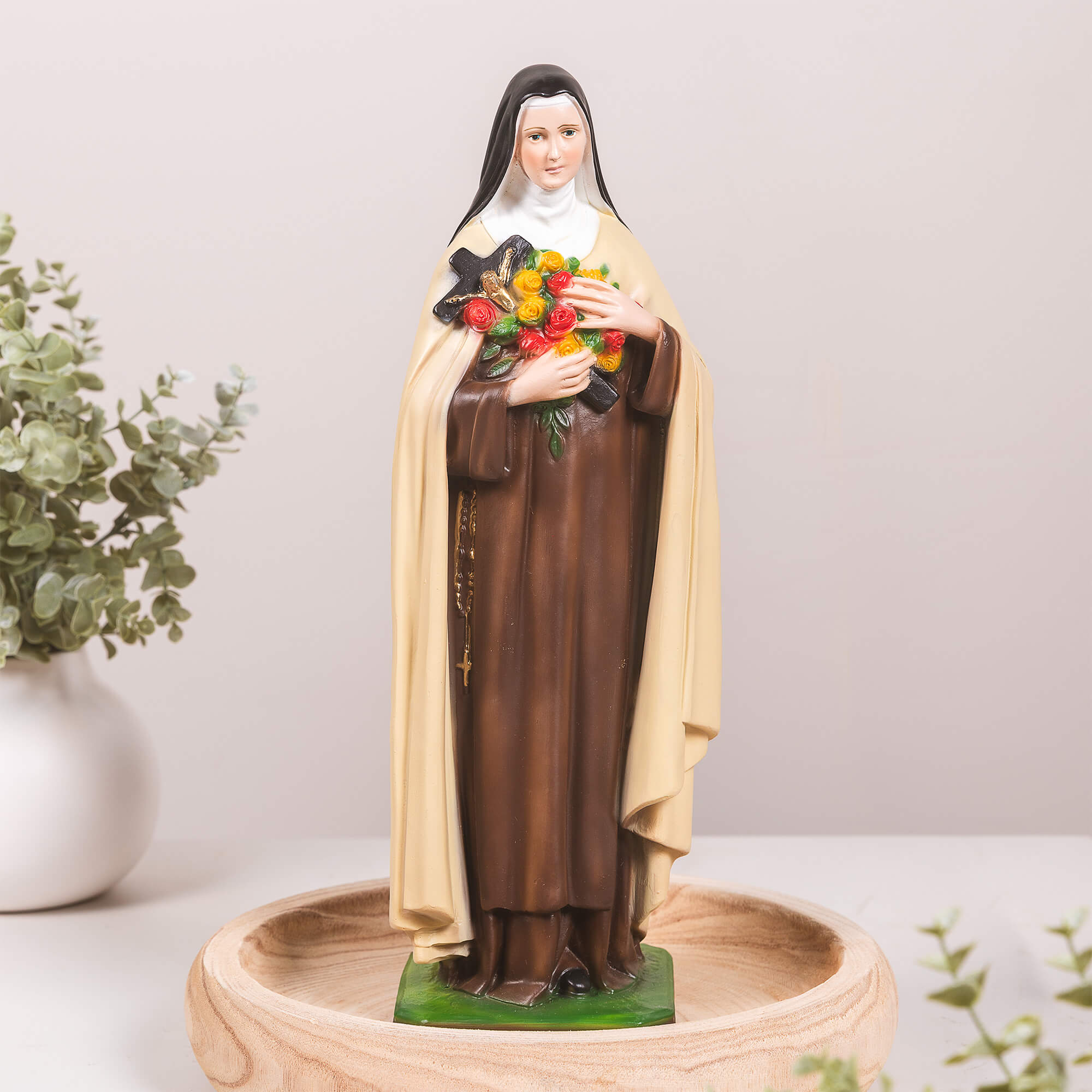 Italian St. Therese Colored Statue - 16