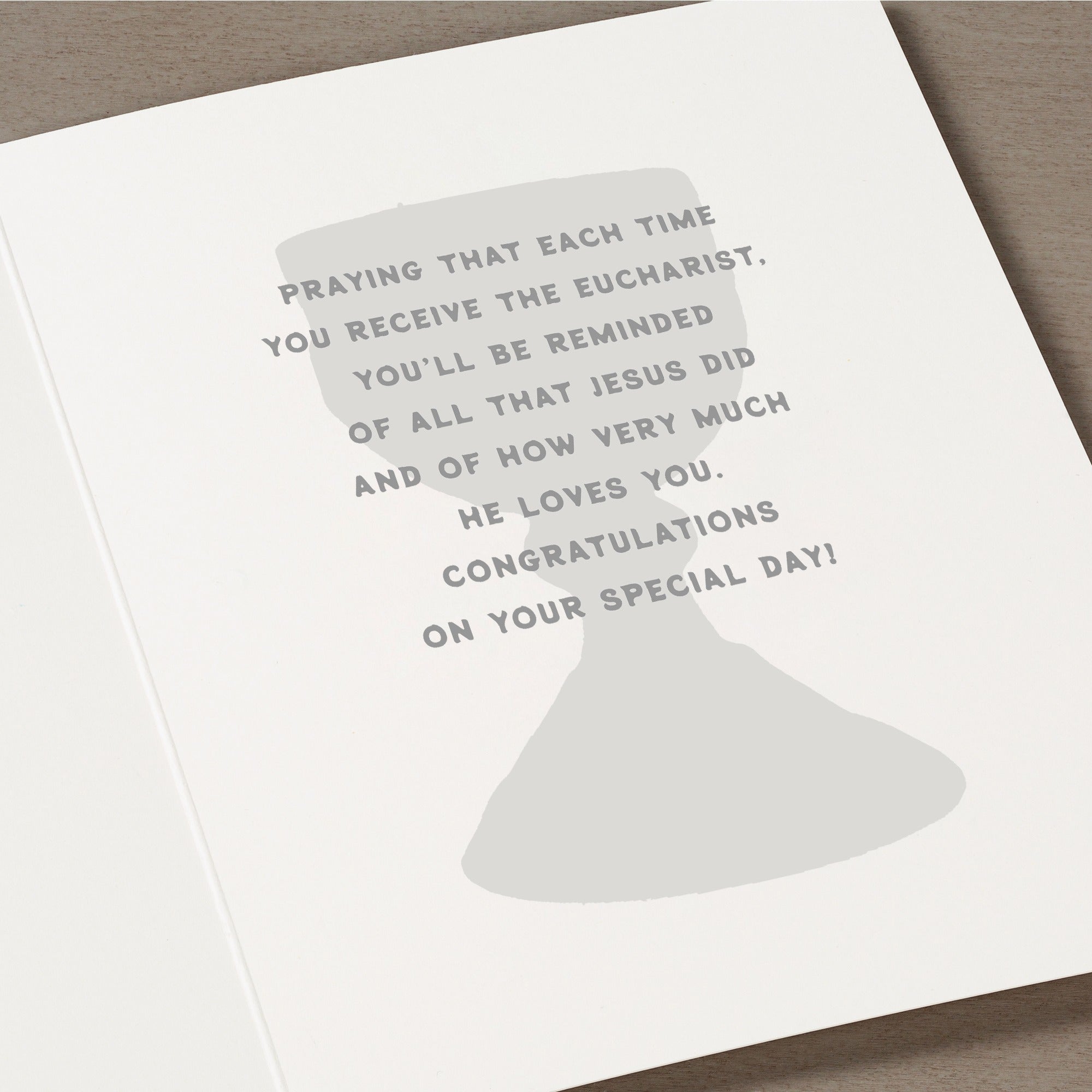 Lord I Am Not Worthy Card w/ Envelope