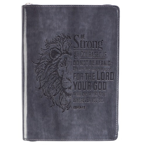 Be Strong Joshua 1:9 Lion Journal