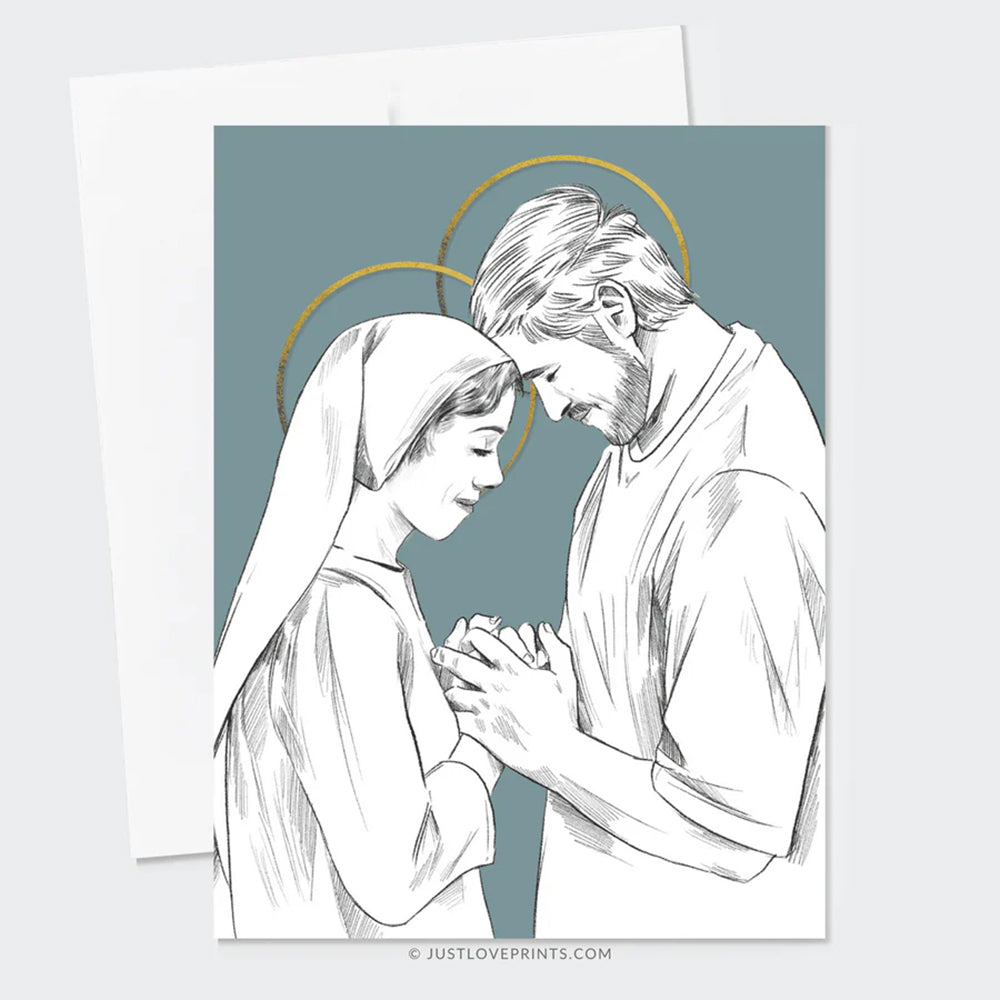 Mary & Joseph Praying Greeting Card