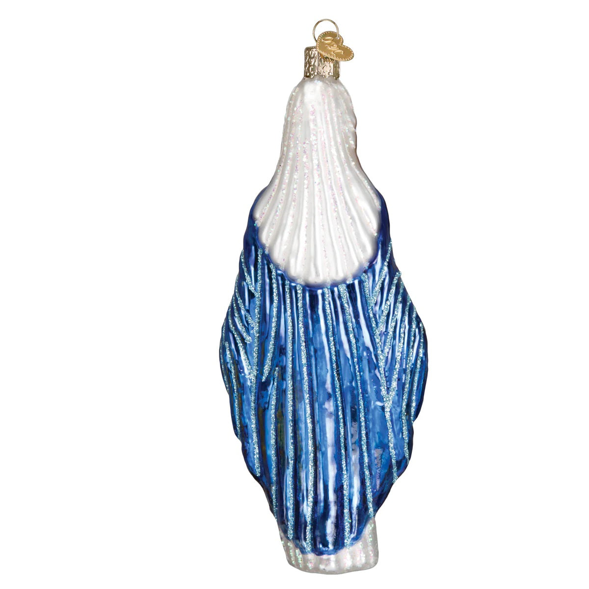 Old World Christmas Virgin Mary Blown Glass Ornament