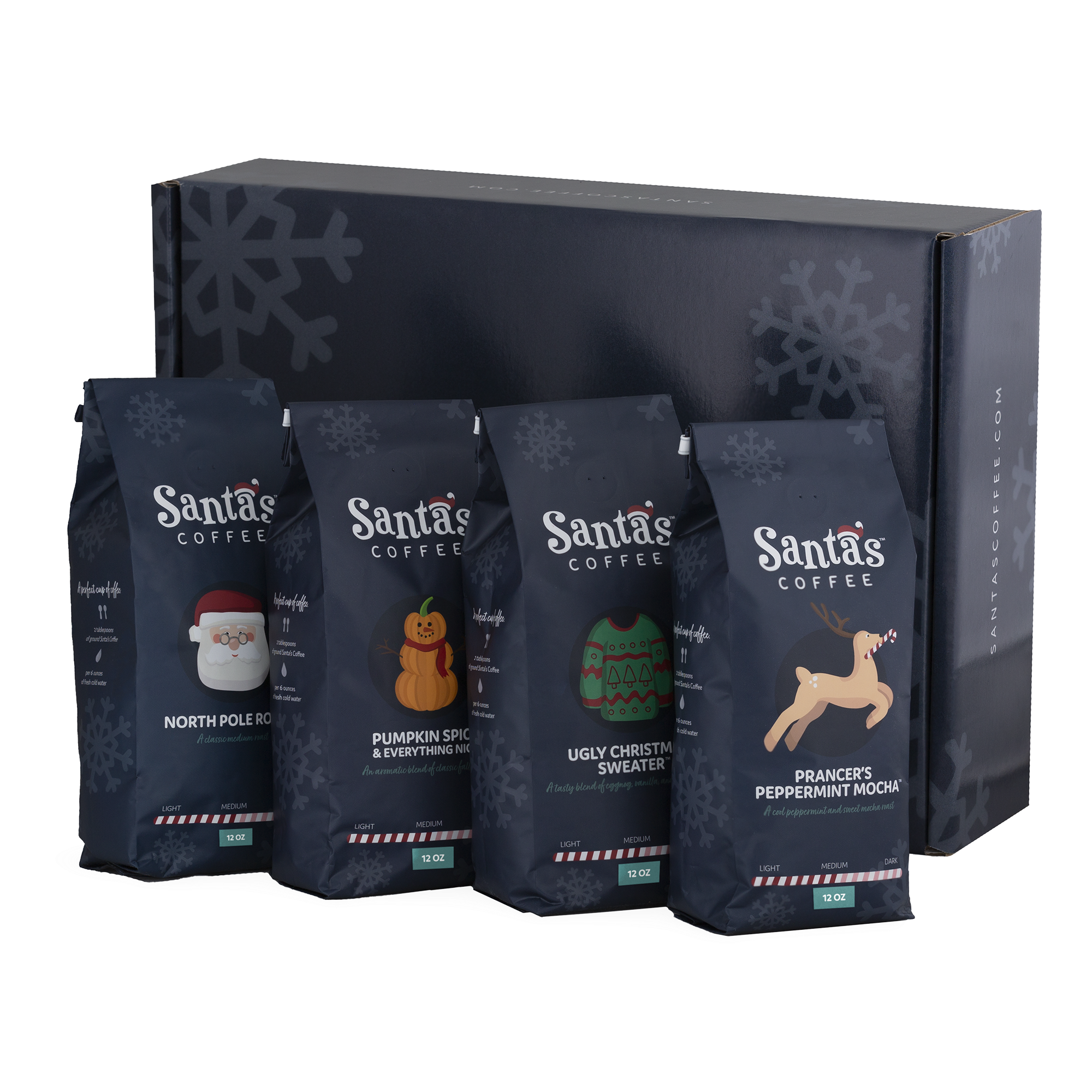 Santa's Coffee Seasonal Blends Variety Box