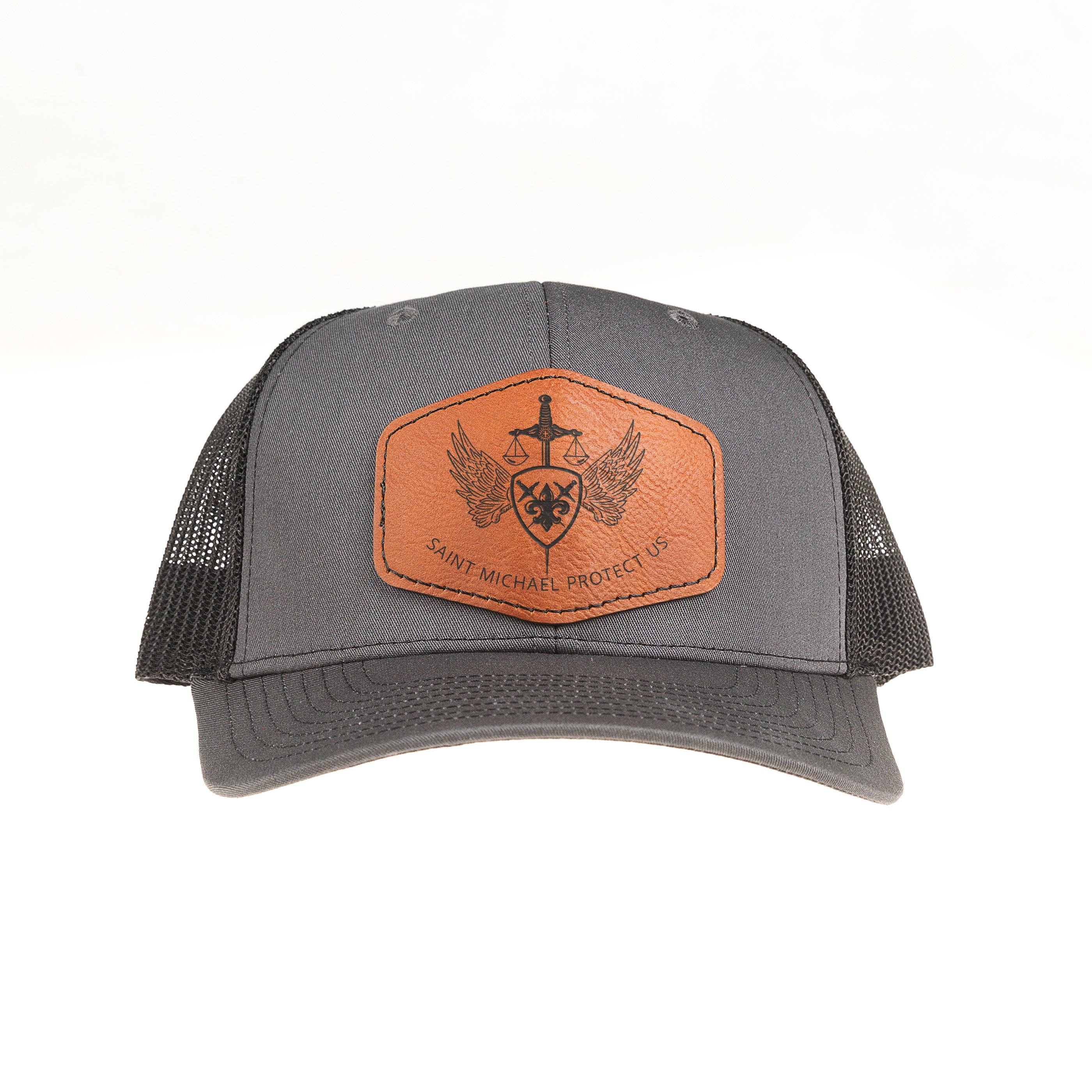 St. Michael Leather Patch Ball Cap