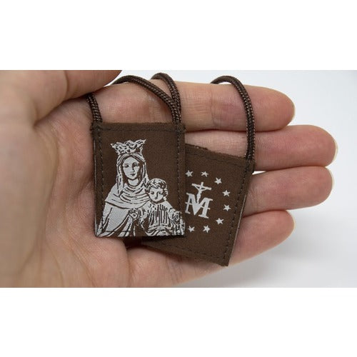 Premium Our Lady of Mt. Carmel Scapular - 17"