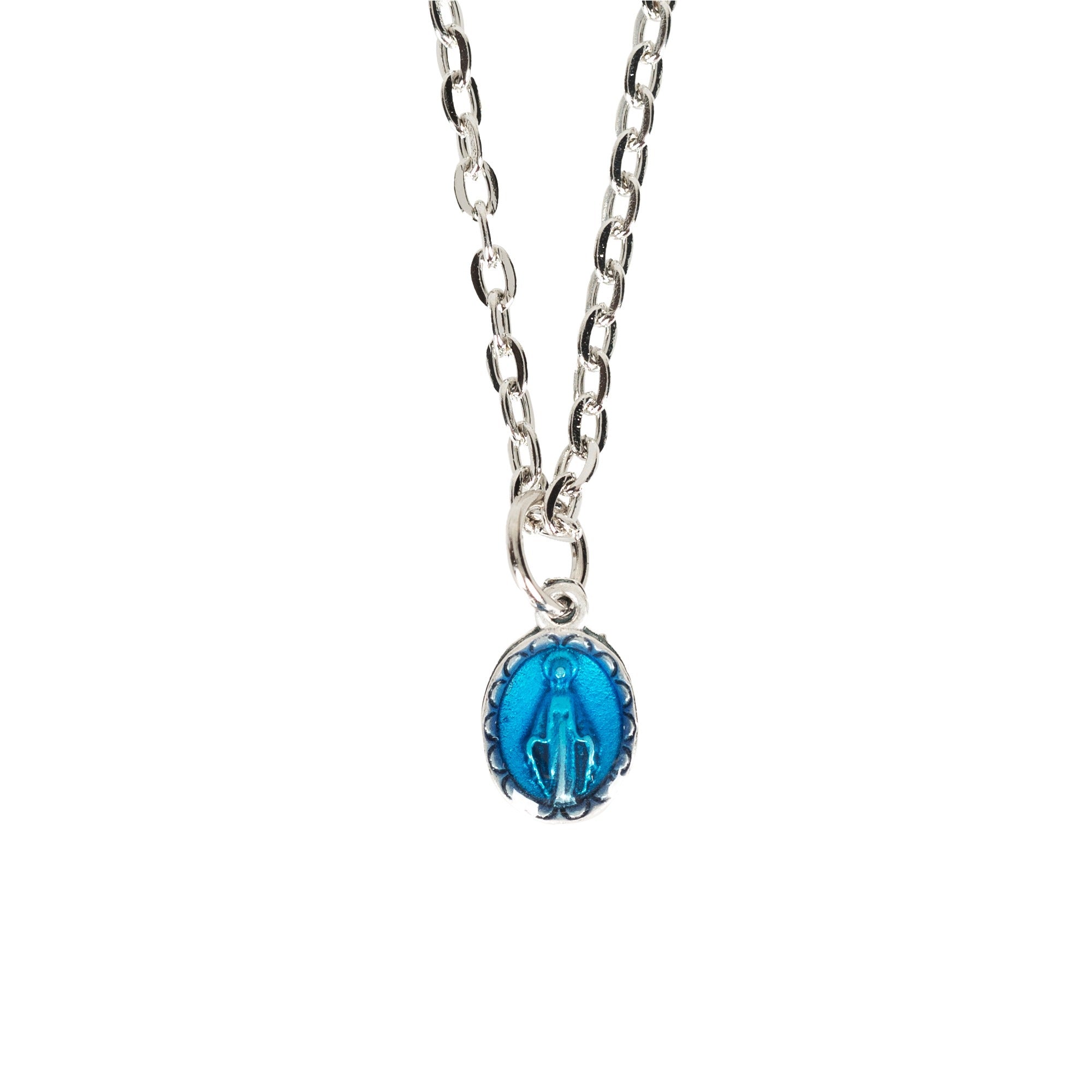 Miraculous Medal Blue Enamel (Small)