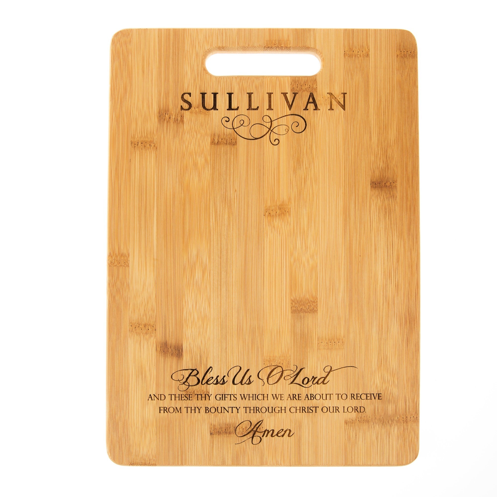 Bless Us O Lord Cutting Board