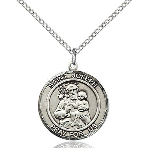 Sterling Silver St. Joseph Pendant - 2508077