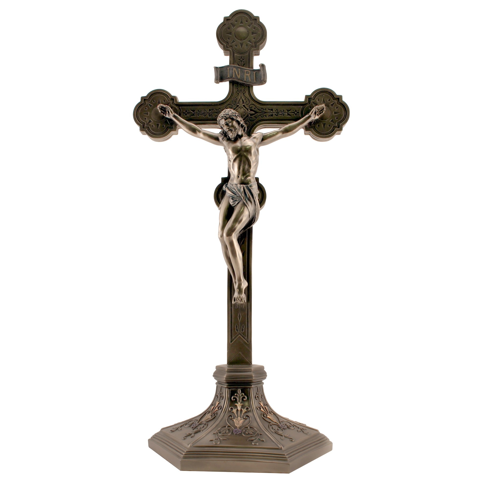 Ornate Veronese Standing Crucifix, 22 inch