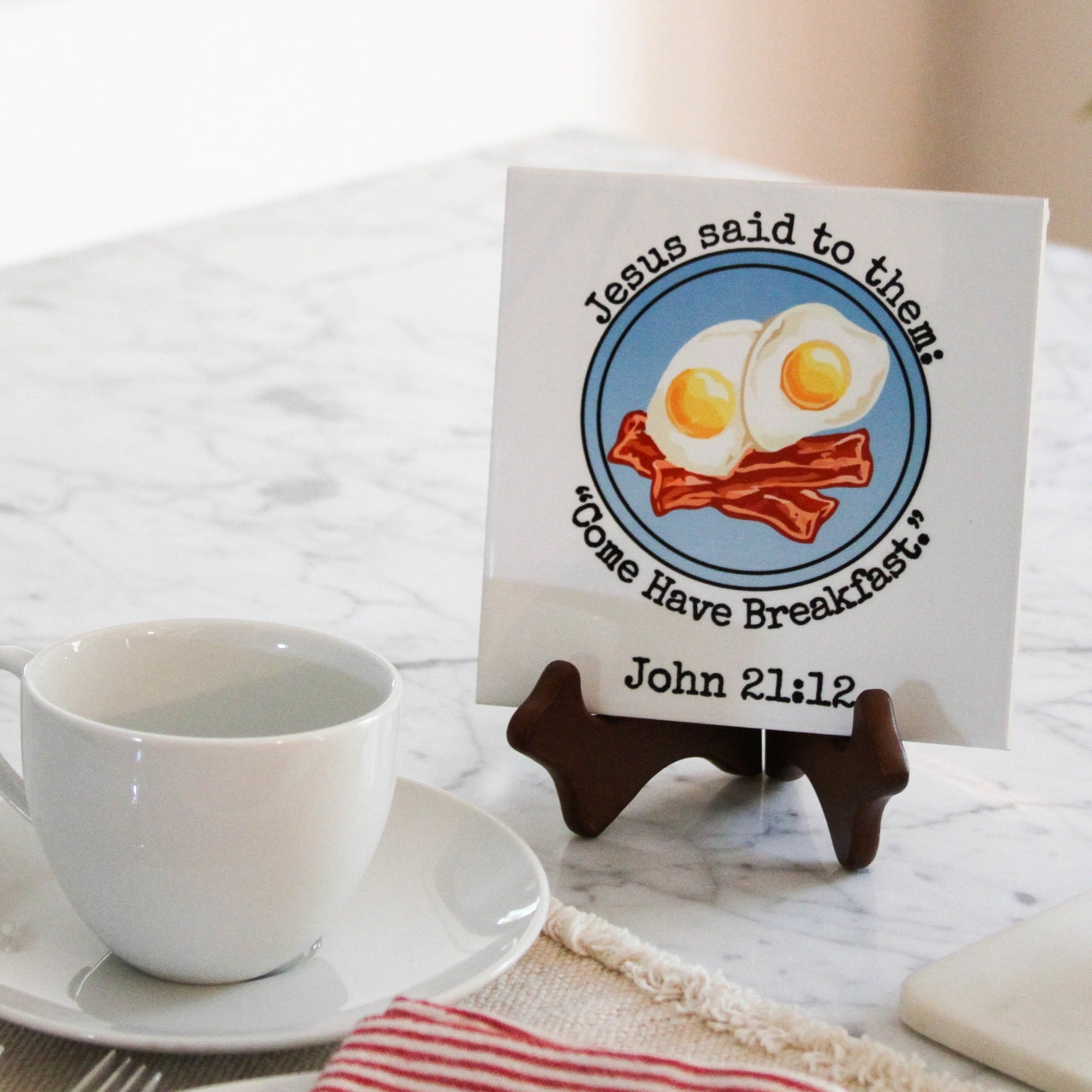Come Have Breakfast Tile