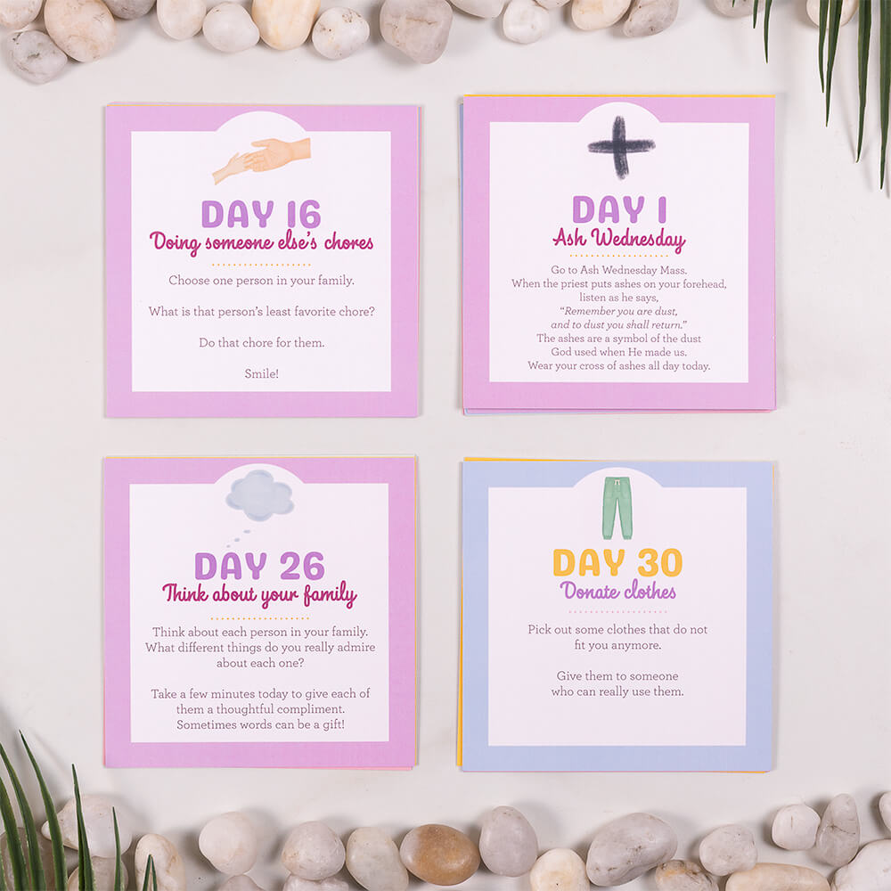 Walking with Jesus Lenten Activity Card Pack for Kids