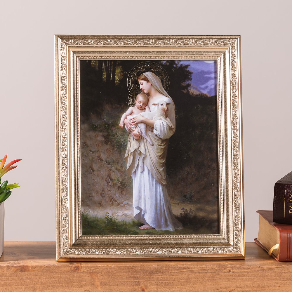 L'Innocence Antique Silver Framed Print