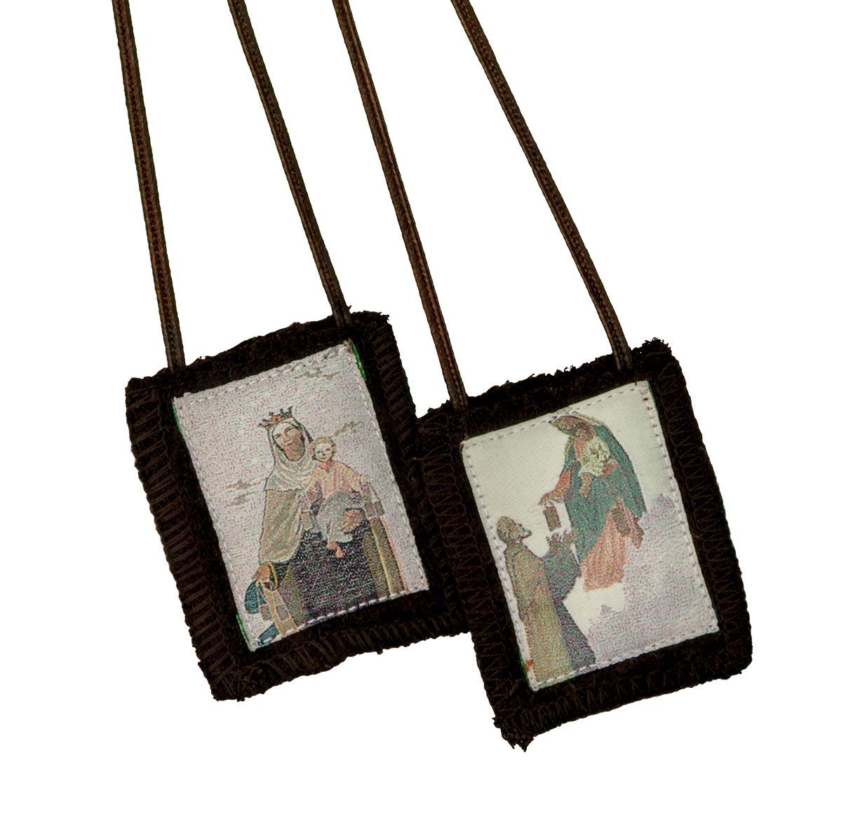 Brown Our Lady of Mt. Carmel & St. Simon Stock Scapular