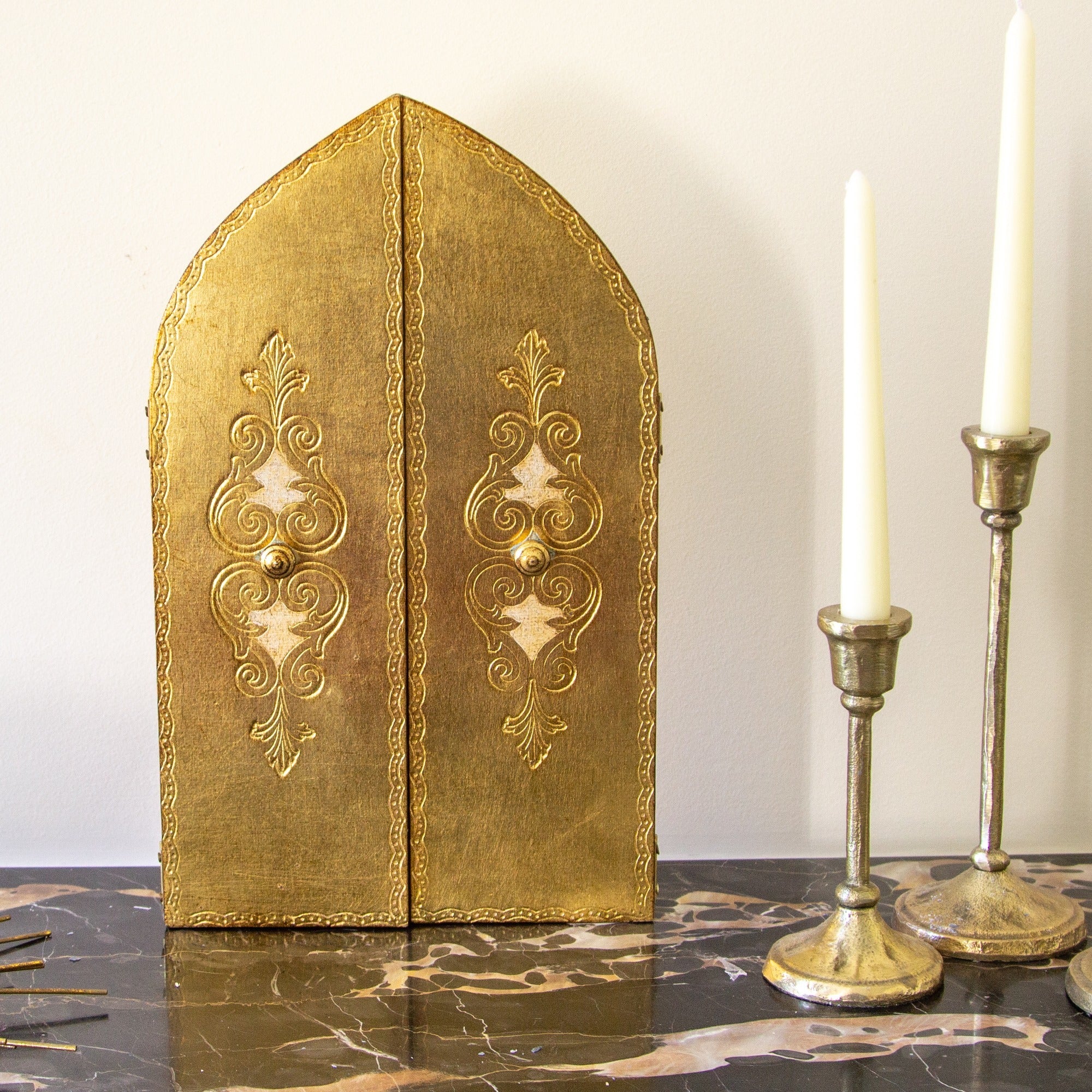 Mother & Child with Angels Italian Triptych