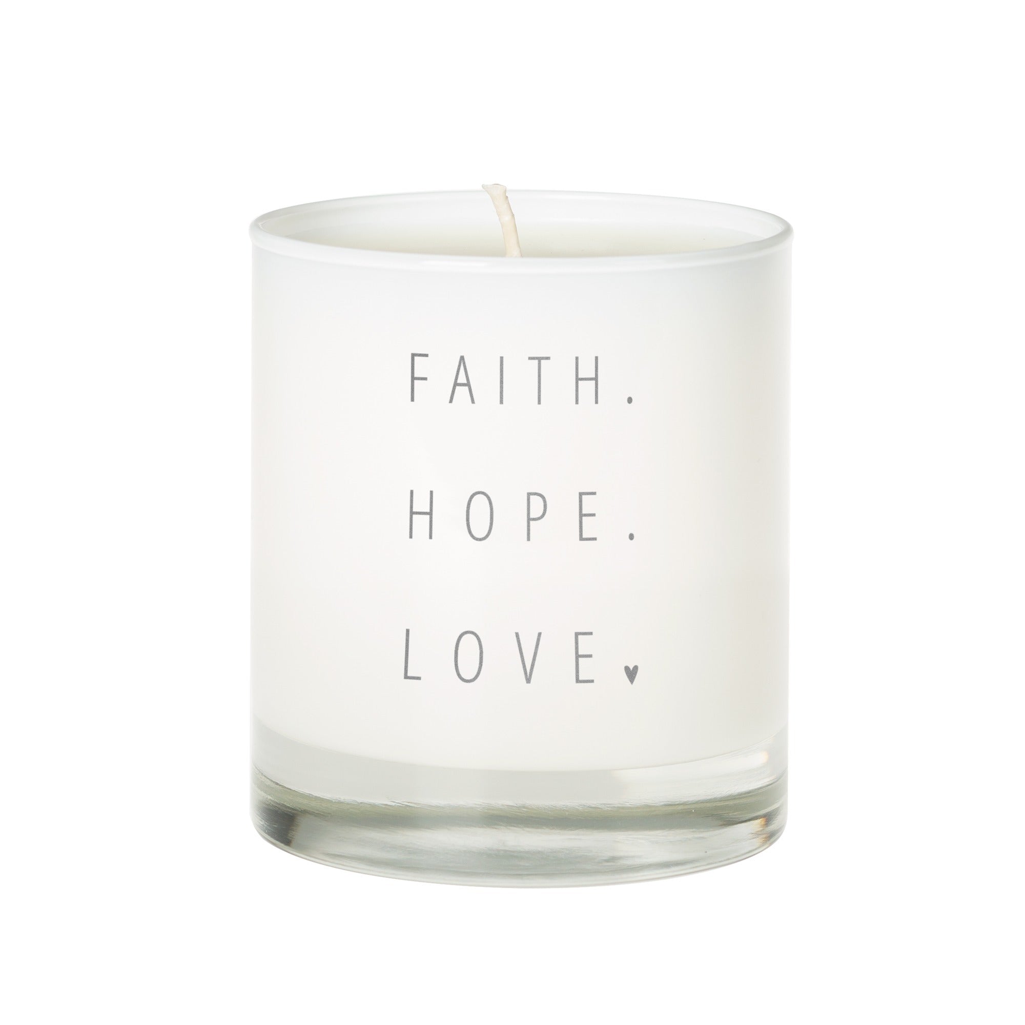 Faith, Hope, and Love Candle