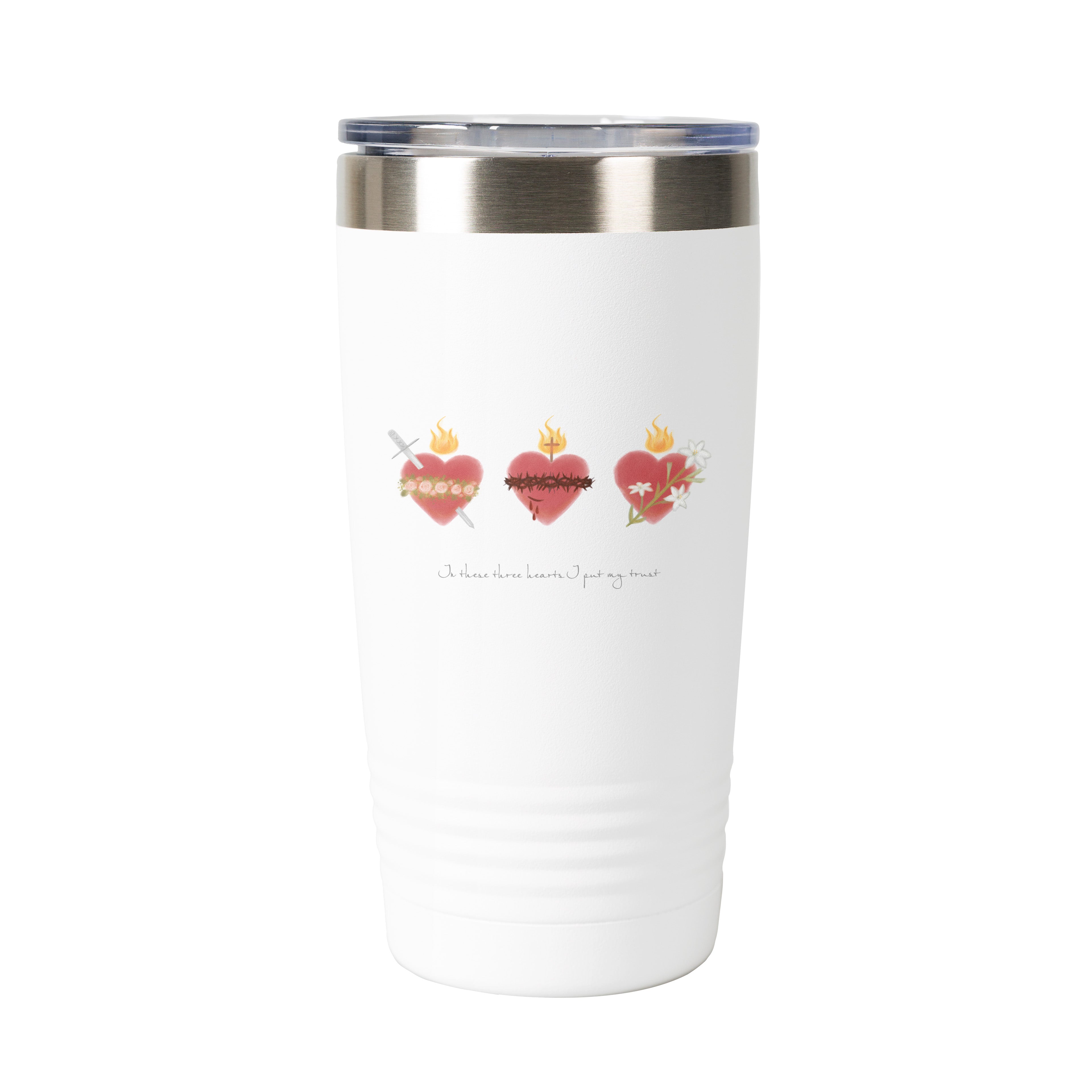 Three Hearts Colored 20 oz. Tumbler