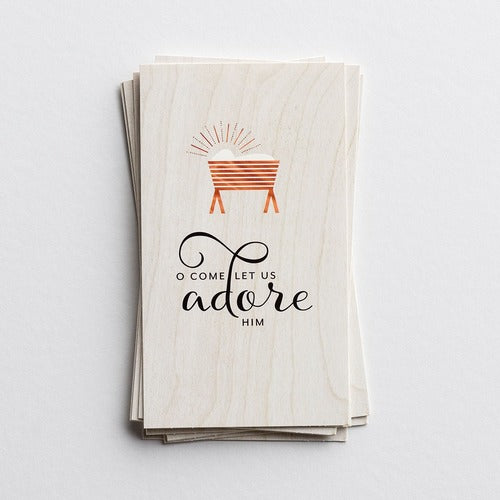 O Come Let Us Adore Him Boxed Christmas Cards - Set of 16