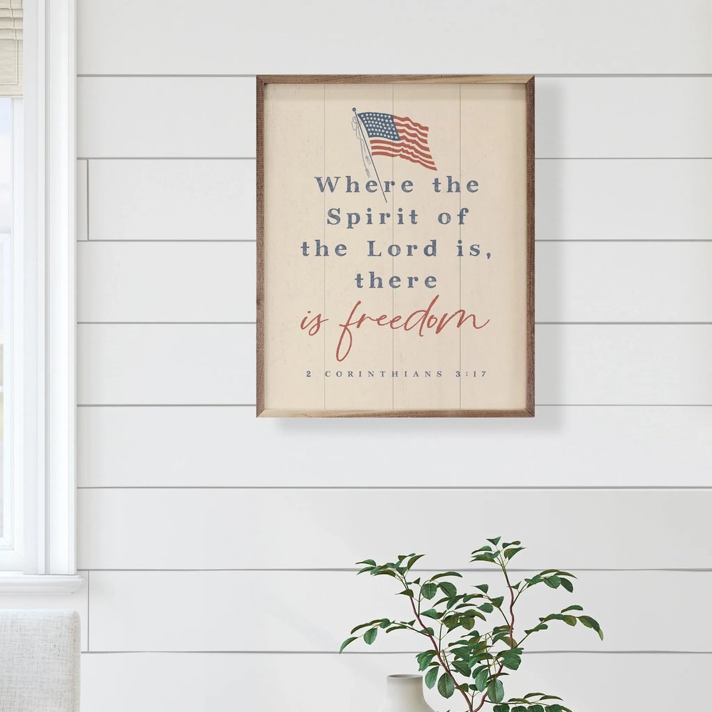 There Is Freedom 2 Corinthians 3:17 Framed Art