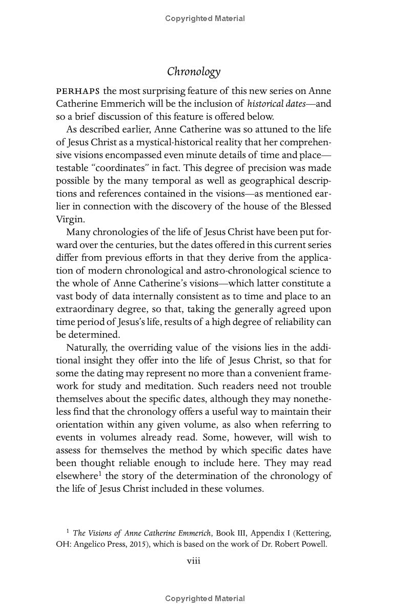 The Life of the Virgin Mary - As Seen in the Visions of Bl. Anne Catherine Emmerich