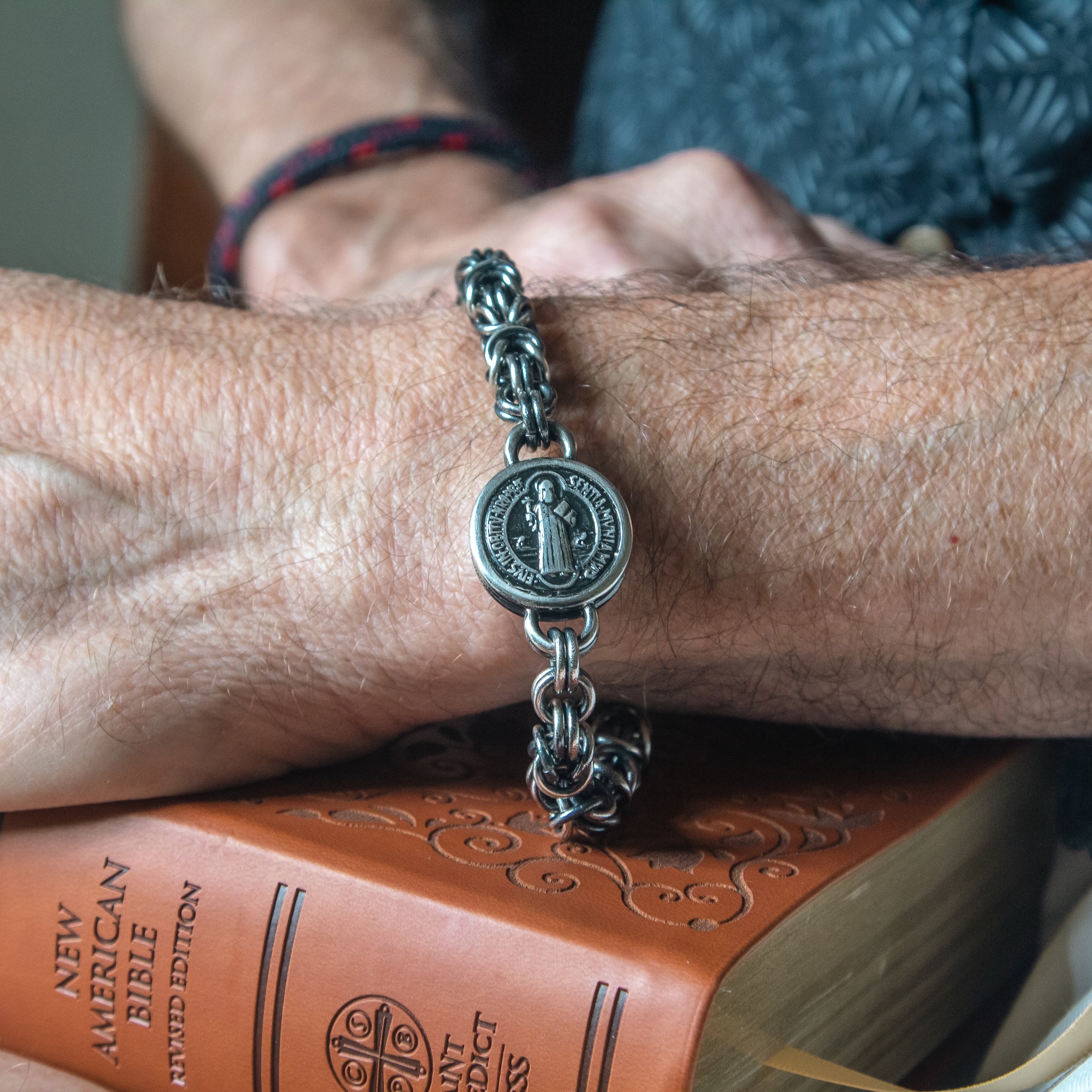Byzantine St. Benedict Medal Bracelet