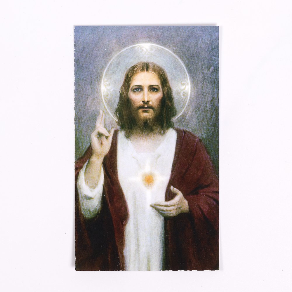 Sacred Heart of Jesus Prayer Card