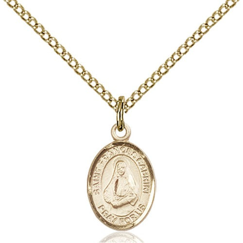 14kt Gold Filled St. Frances Cabrini Petite Pendant