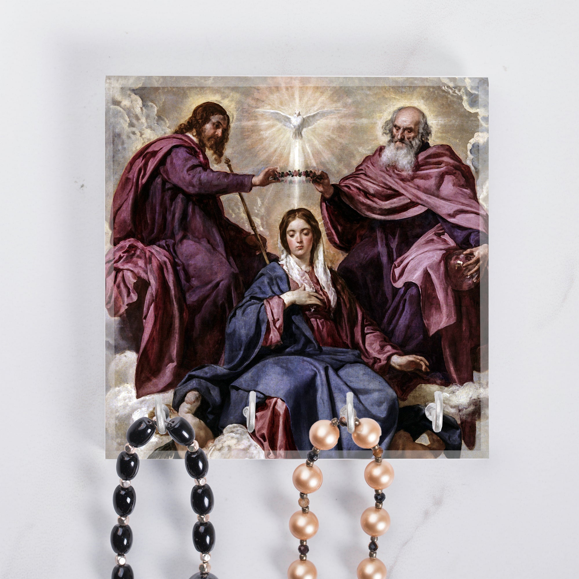 Coronation of the Virgin Rosary Rack