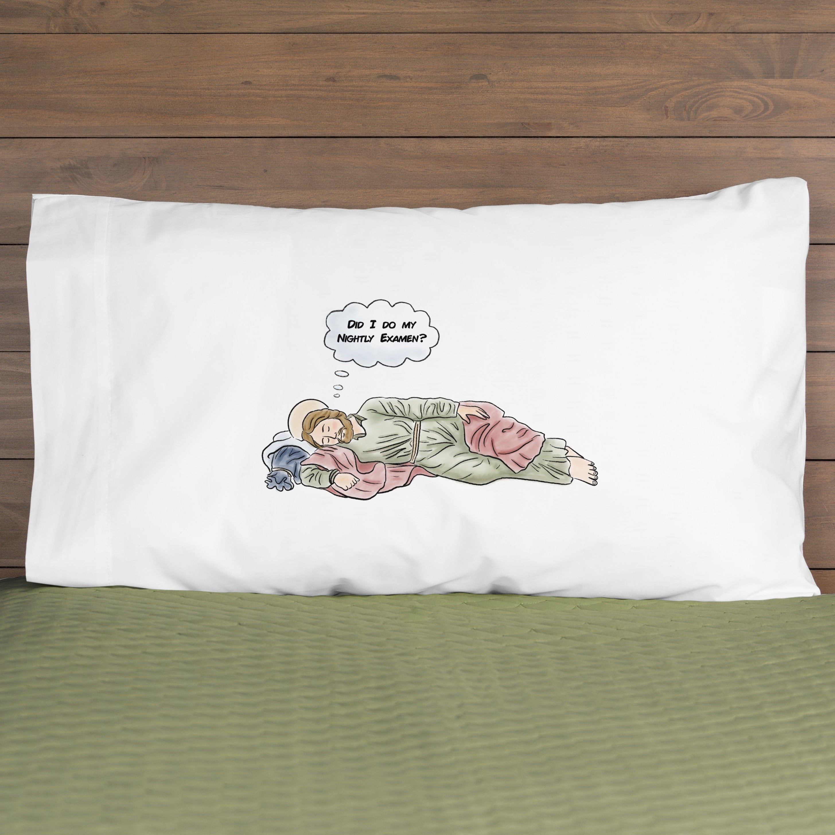 Nightly Examen Reminder St. Joseph Pillowcase