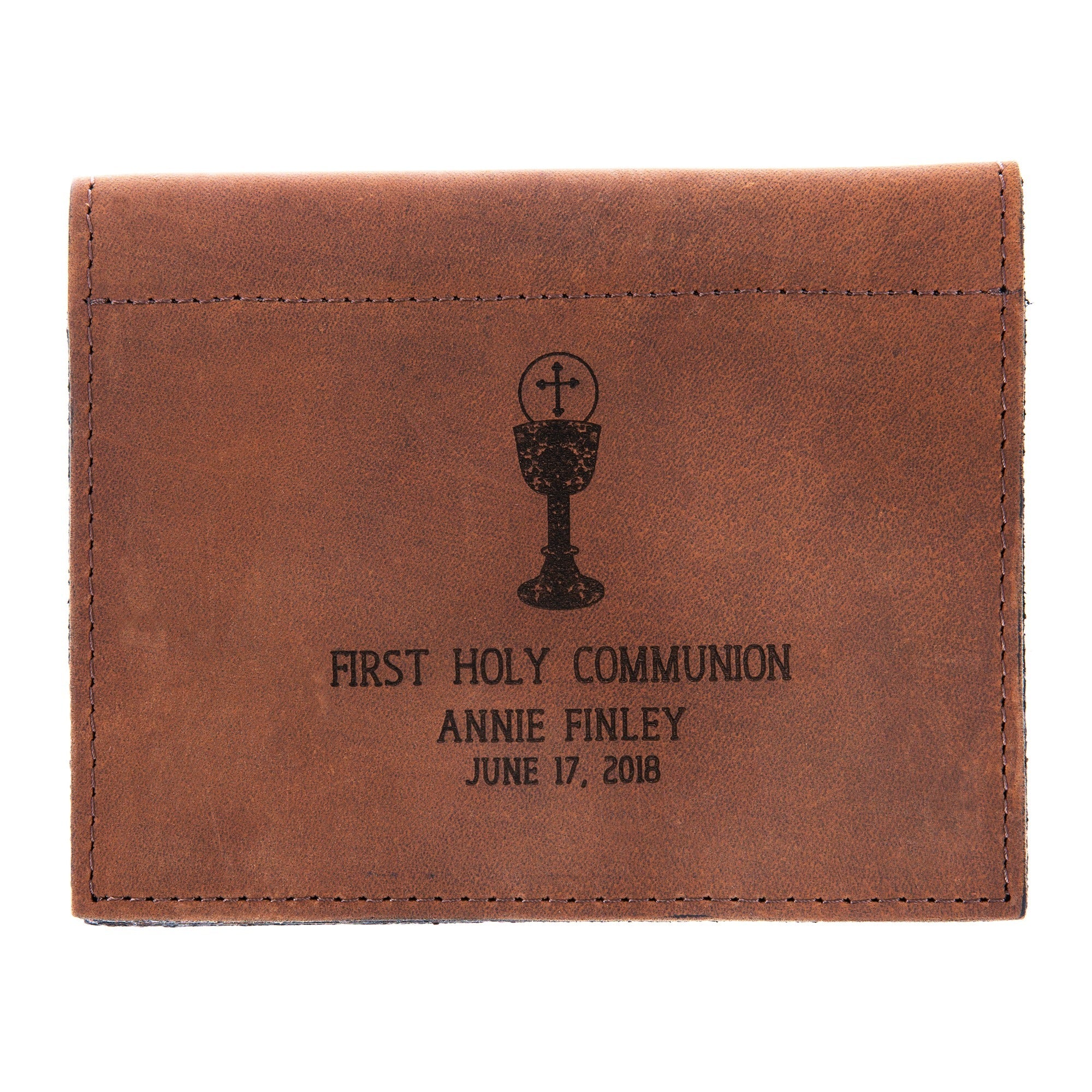 Personalized First Communion Prayer Card Holder
