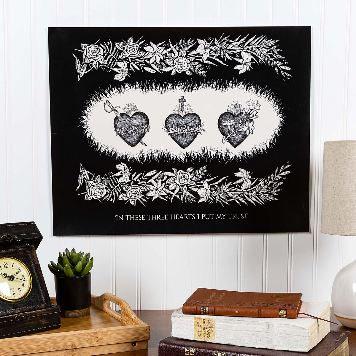 Three Hearts Poster - 16x20