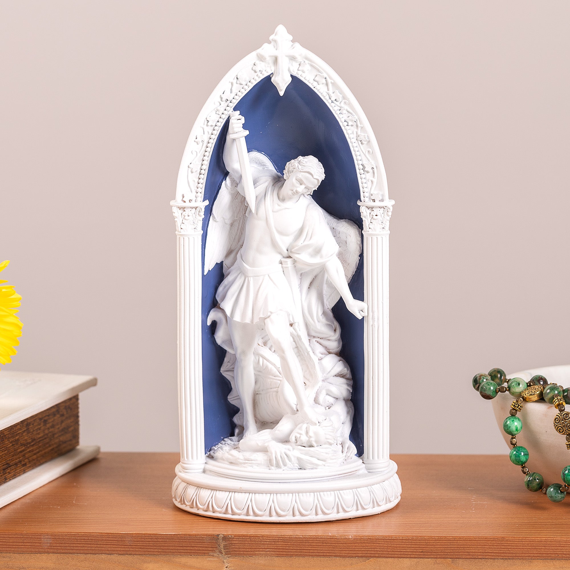 LED St. Michael Della Robbia Style Arch