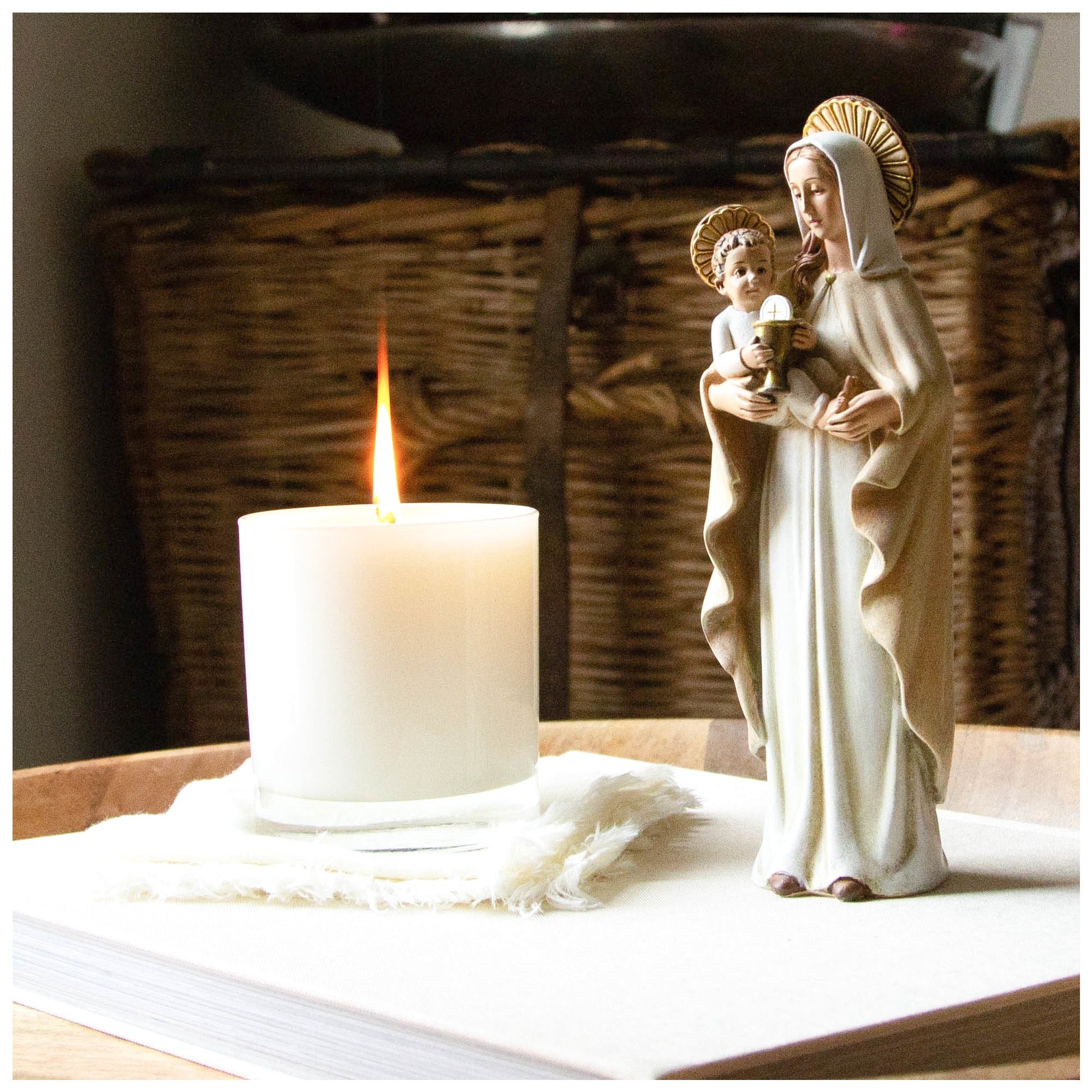 Our Lady of the Blessed Sacrament Statue - 8"