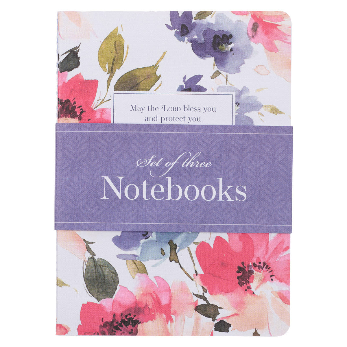 Bless & Protect You Floral Notebooks - Set of 3
