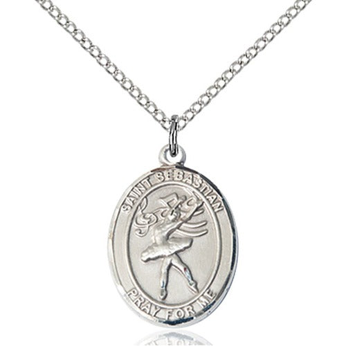 Sterling Silver St Sebastian / Dance Pendant