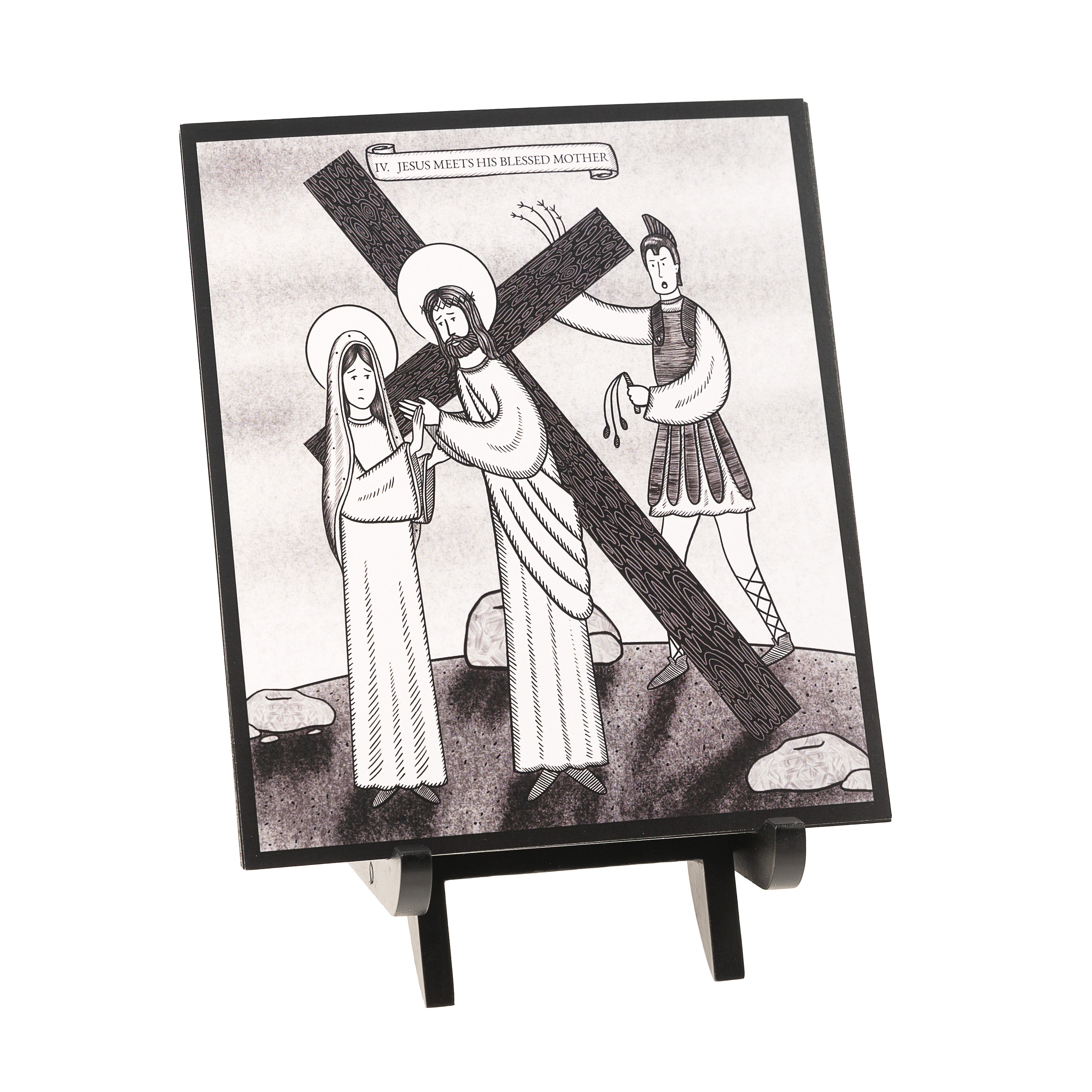 Stations of the Cross Cards and Easel Set