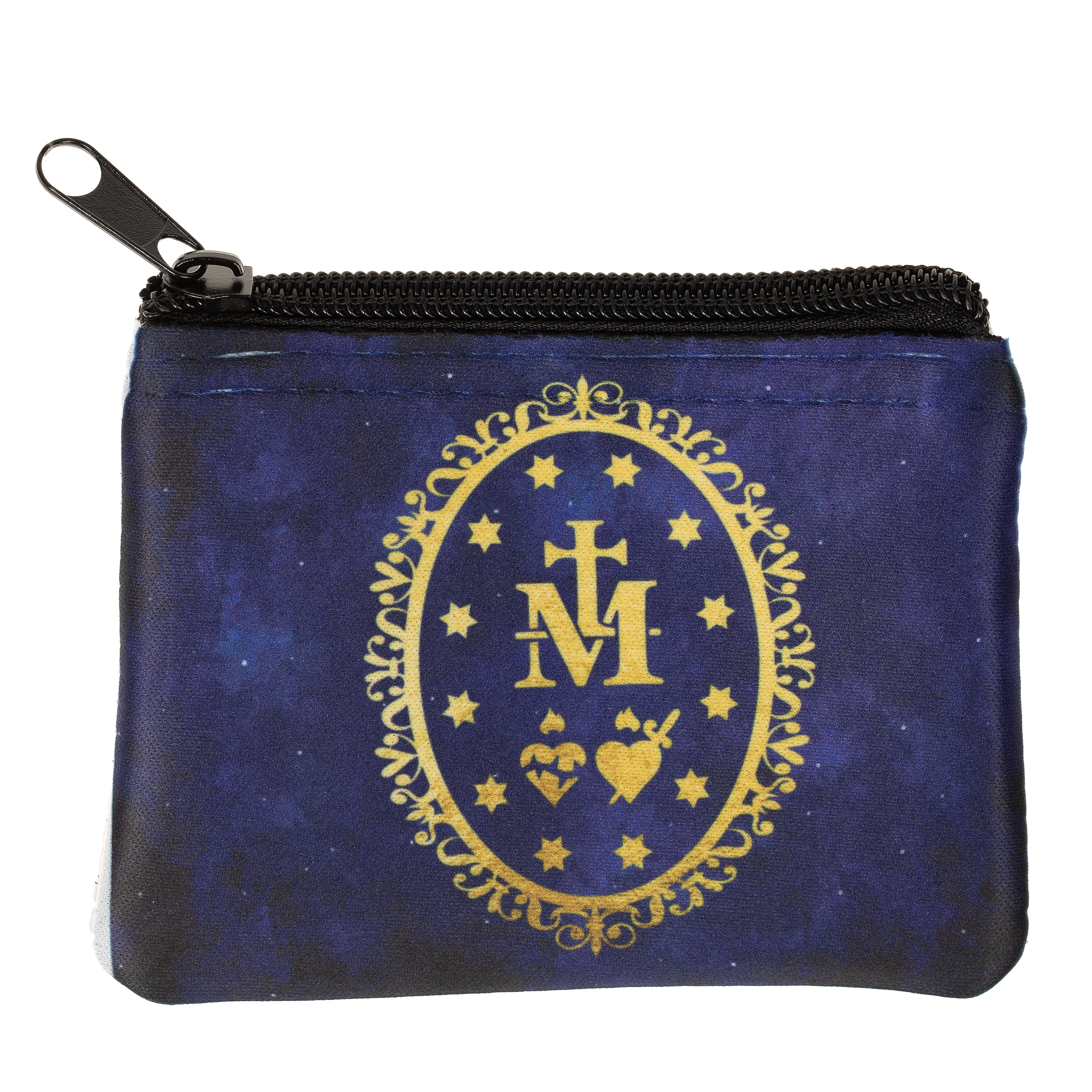 Personalized Miraculous Medal Rosary Pouch
