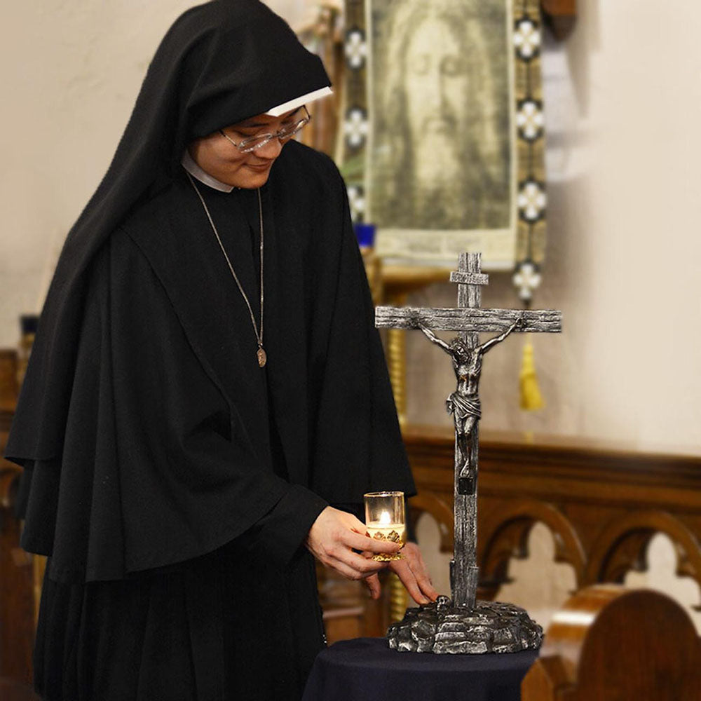 Turin Crucifix with Companion Book - 19.5"
