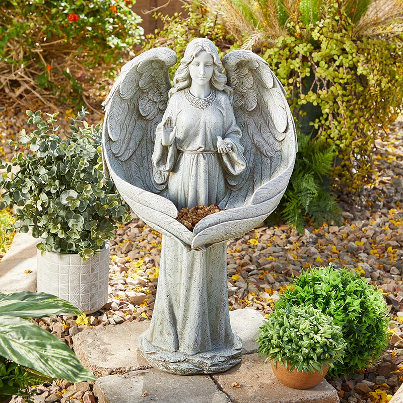 Angelic Blessing Bird Feeder & Statue - 21.25"