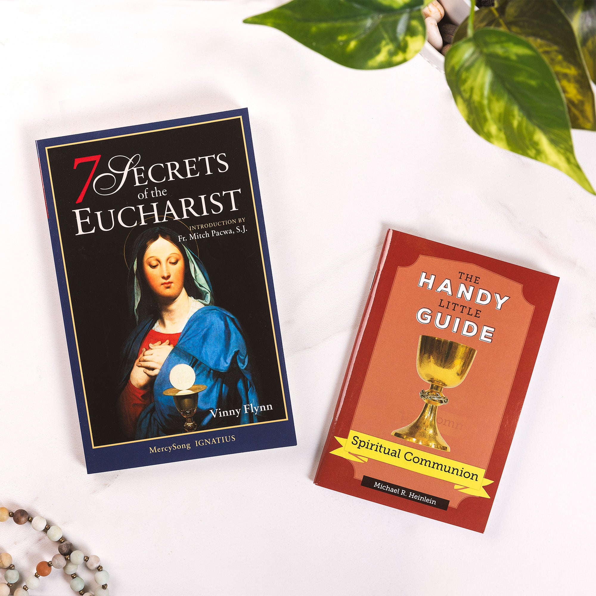7 Secrets of the Eucharist & The Handy Little Guide to Spiritual Communion (2 Book Set)