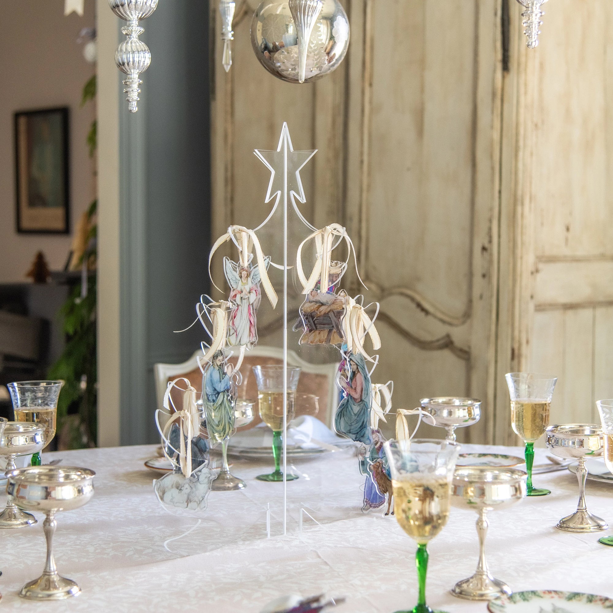 Nativity Acrylic Ornaments by Lauren Barksdale Hill