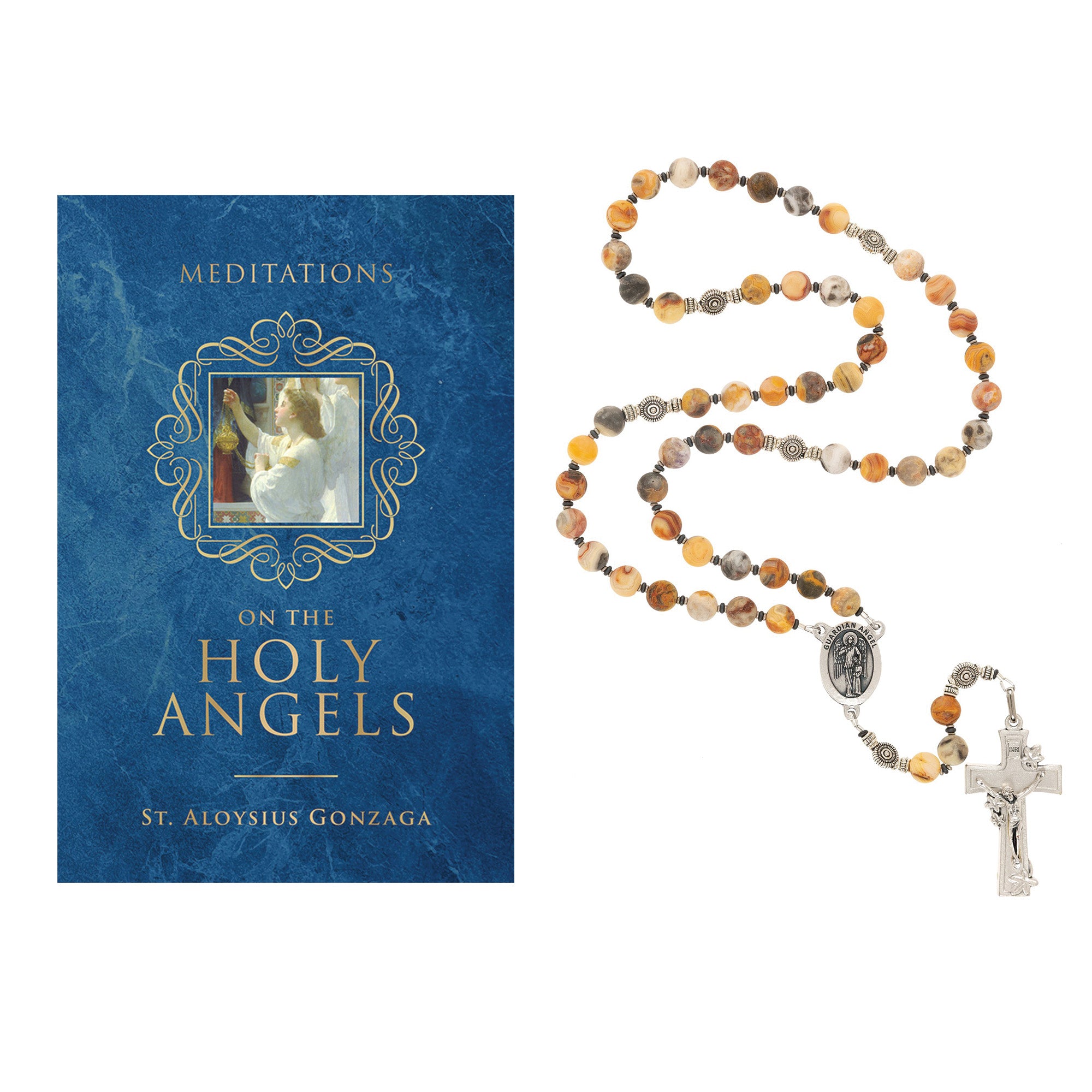 Heavenly Angels Rosary & Meditations on the Holy Angels Book (Gift Set)
