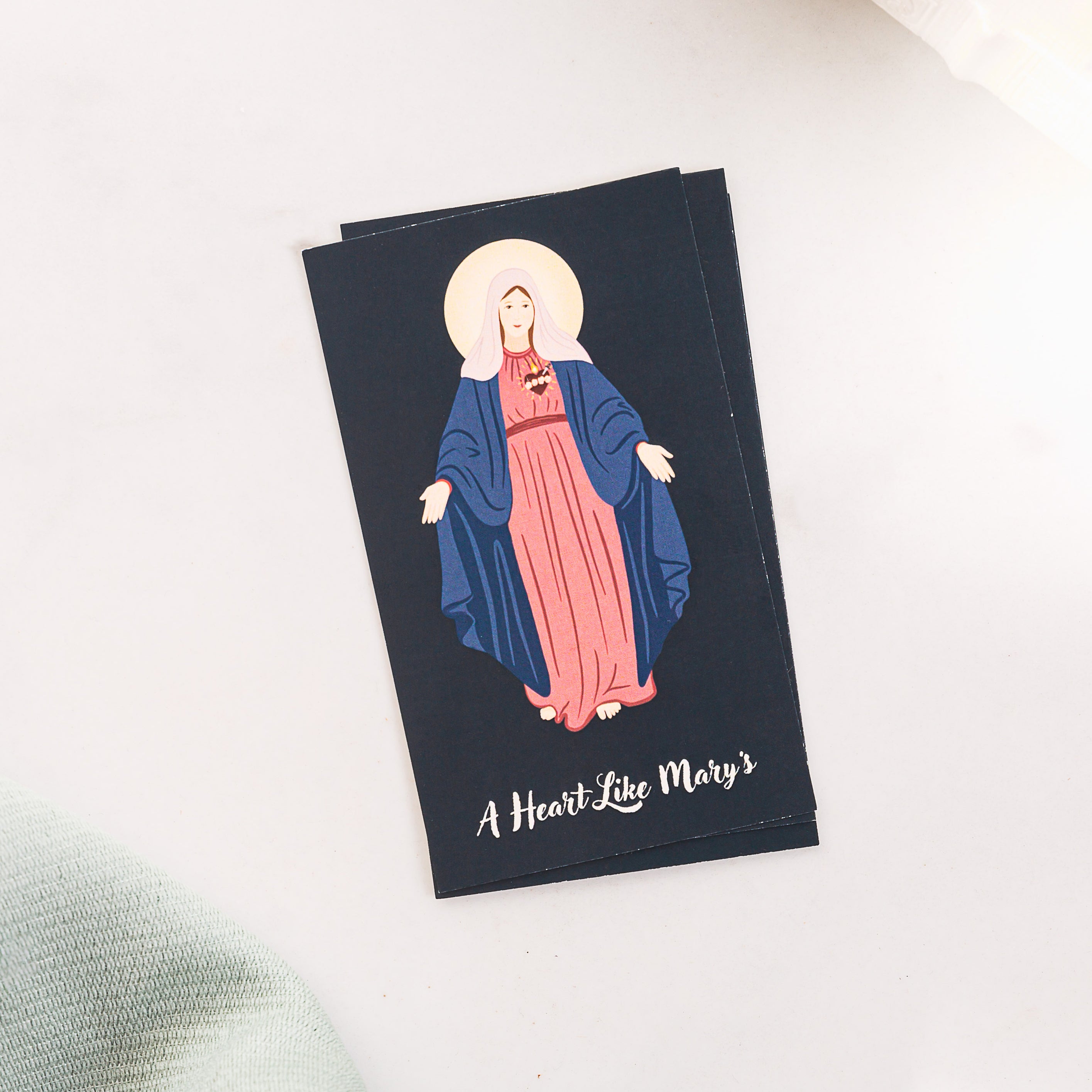 A Heart Like Mary's Prayer Card - Pack of 5