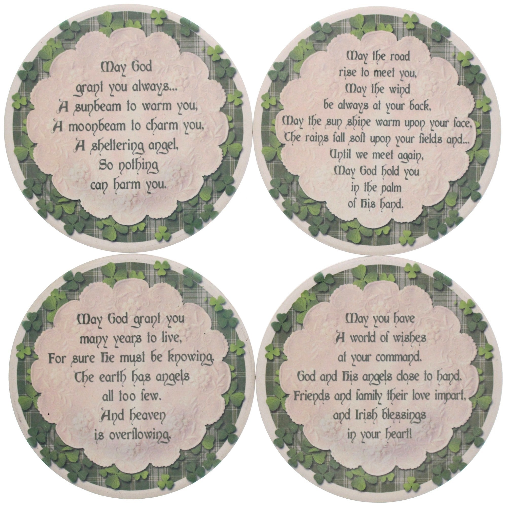 Irish Blessings Sandstone Coasters