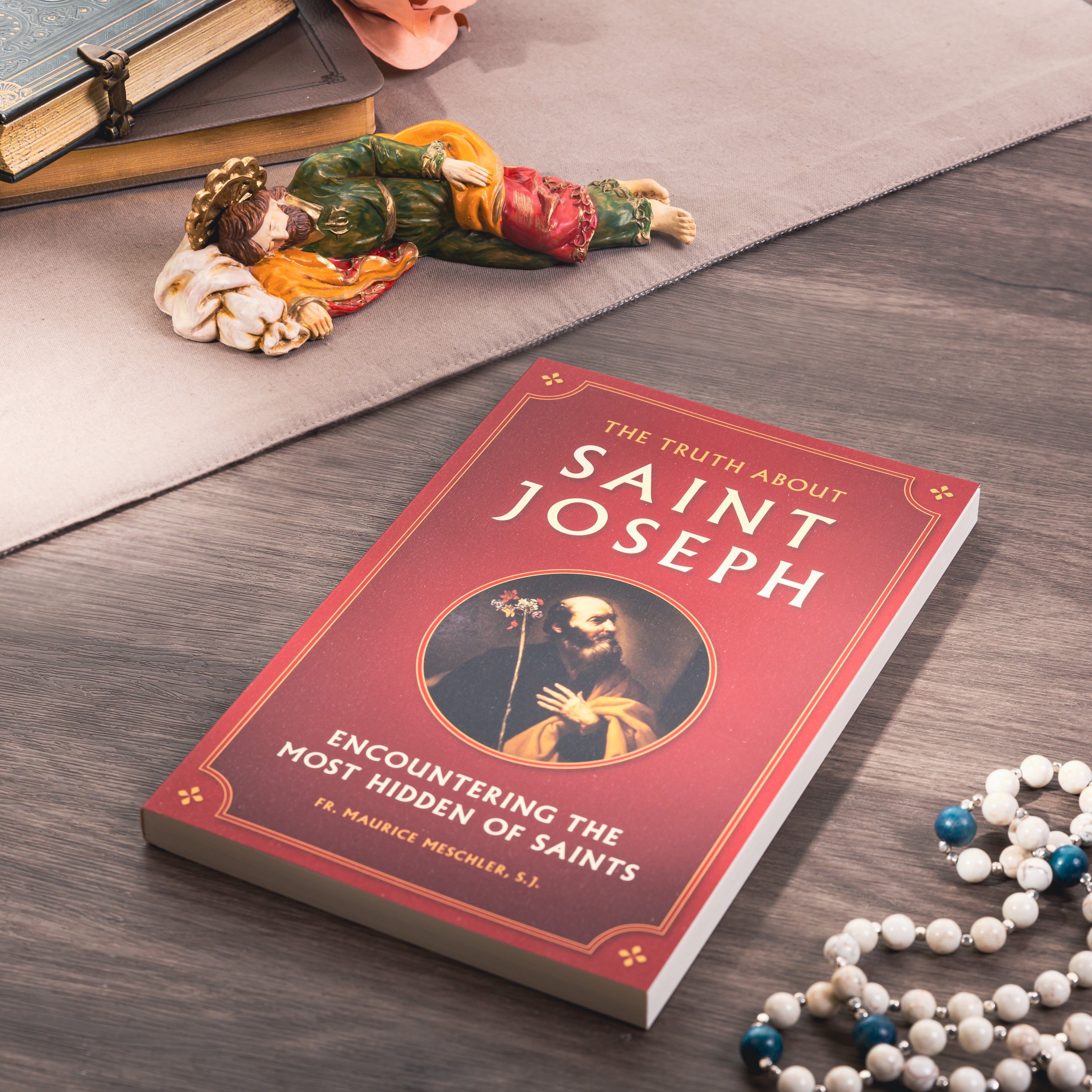 Sleeping Saint Joseph Statue & The Truth About Saint Joseph - Encountering The Most Hidden of Saints Gift Set