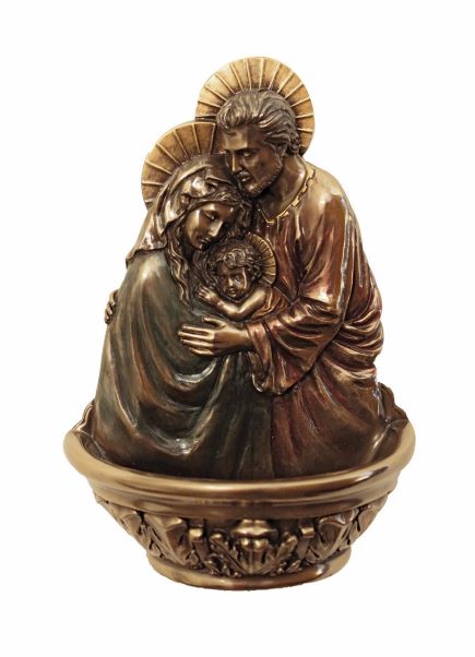 Holy Family Bronze & Color Font - 7"
