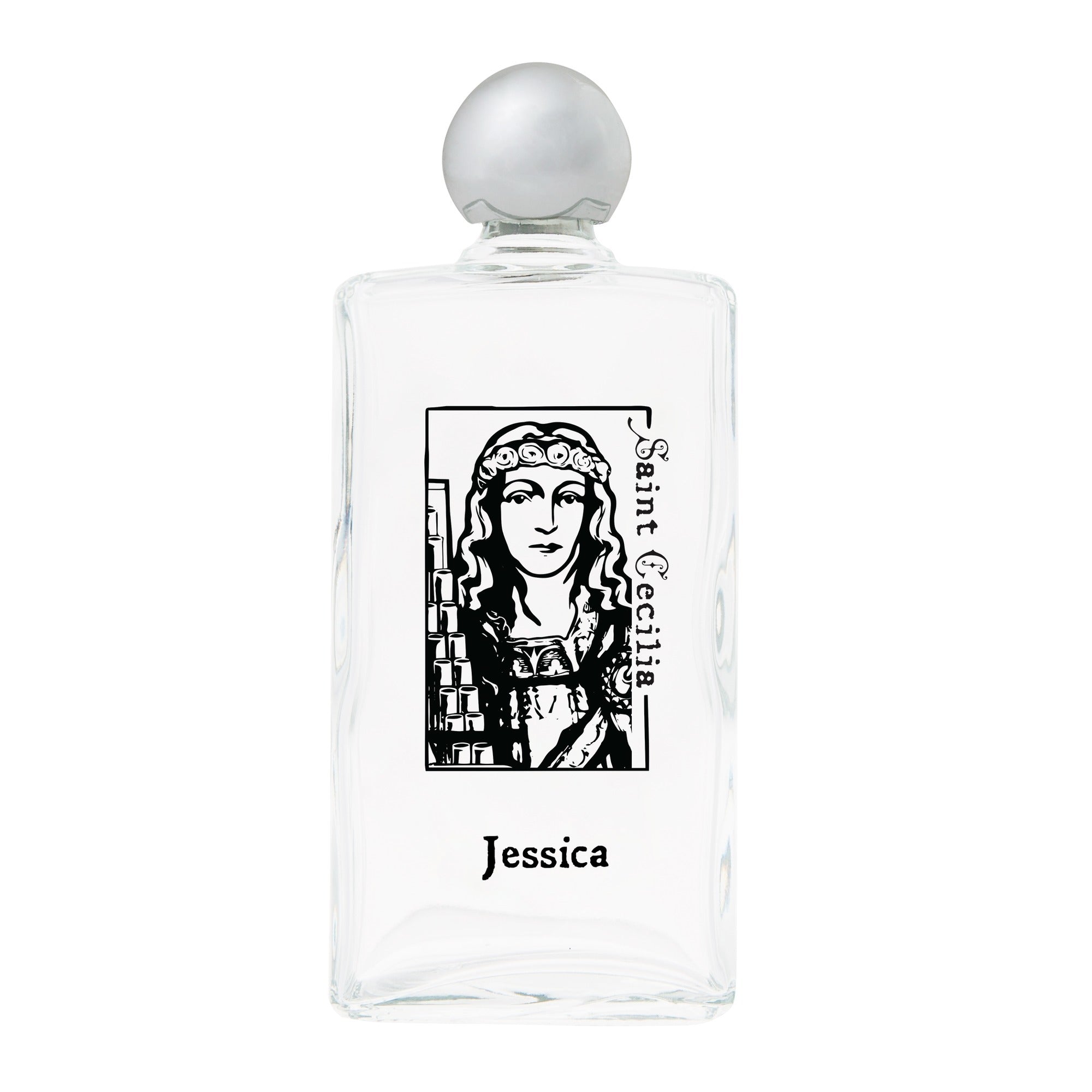 Personalized St. Cecilia Holy Water Bottle