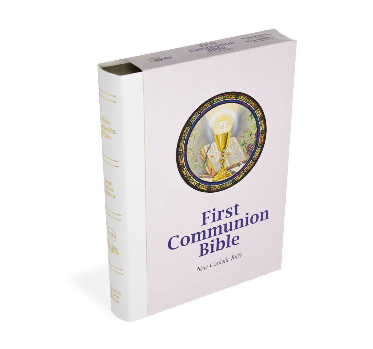 New Catholic Bible: White First Communion Bible