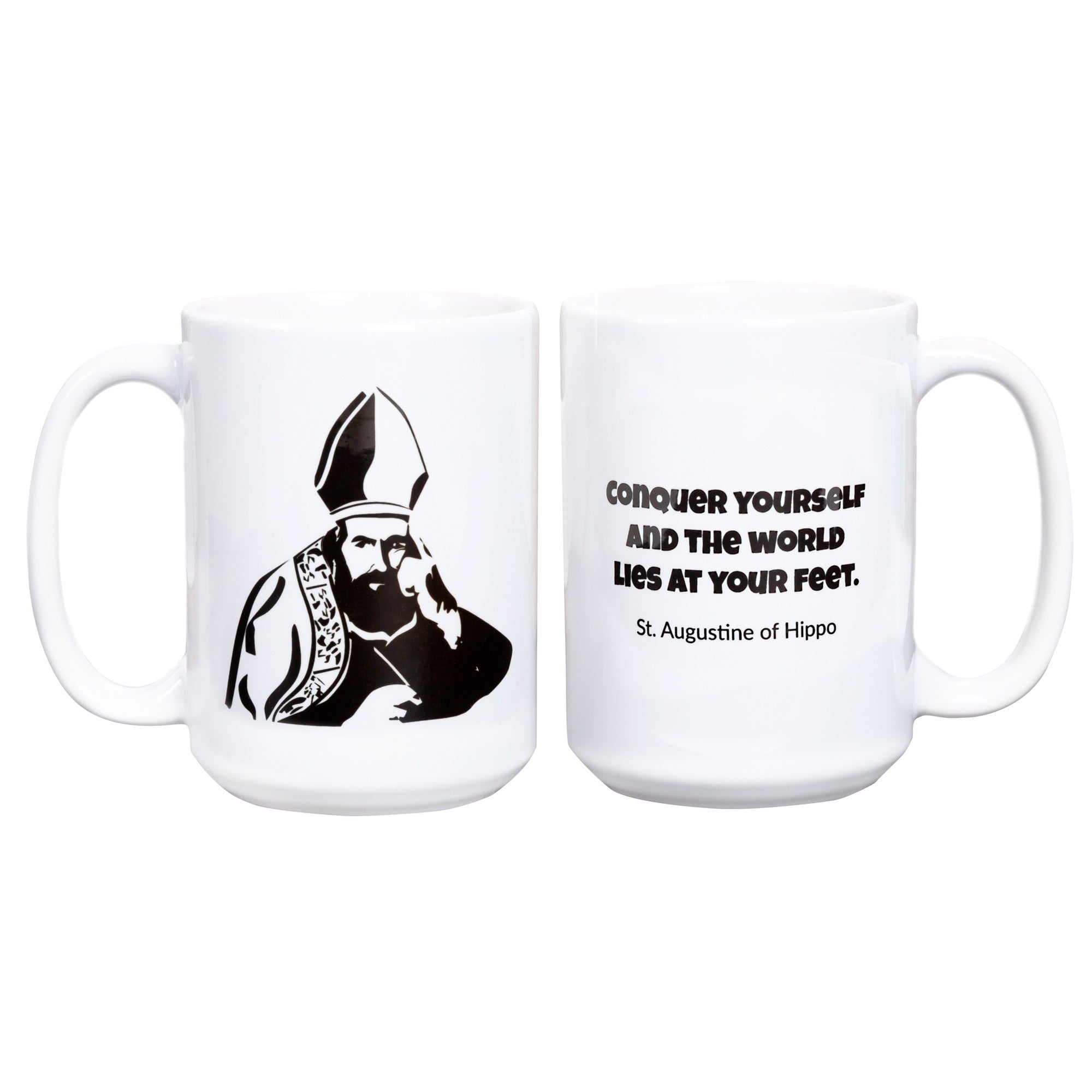 St. Augustine "Conquer Yourself" Mug