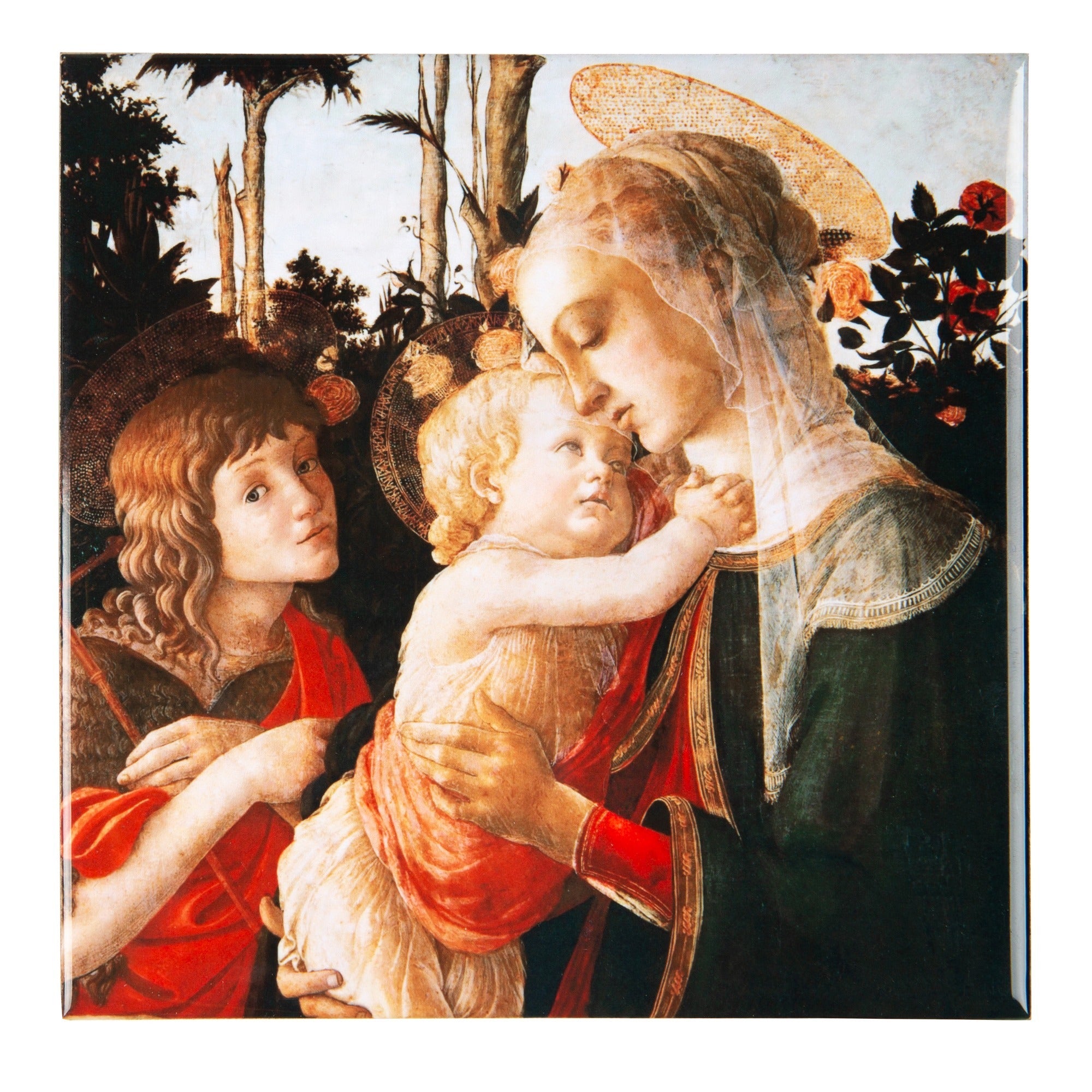 Botticelli Madonna & Child with St. John Ceramic Tile