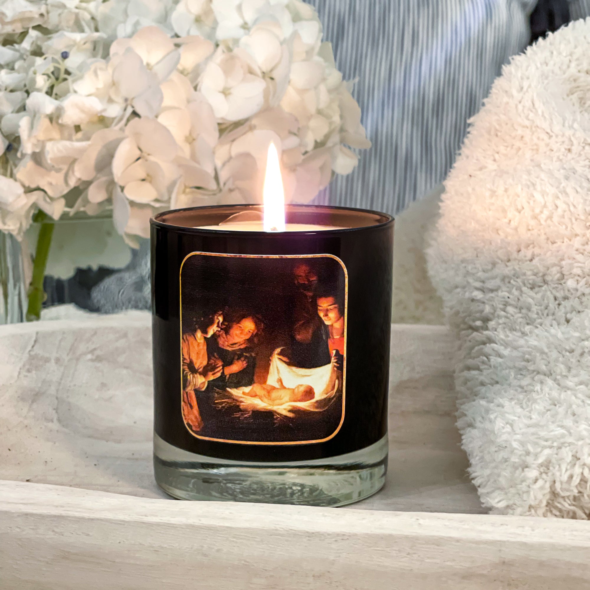 Van Hontorst Adoration of the Shepherds Candle